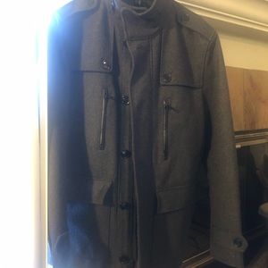 Express men’s military wool blend coat